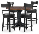 Hoover Furniture Outlet - Ashley Furniture - Valebeck Counter Height Table and 4 Barstools - Counter Height Table and 4 Barstools - D546D25